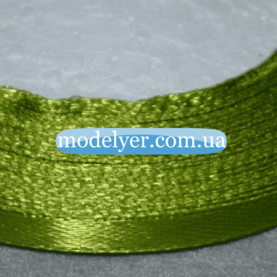 Лента атласная 0,6 см (оливковый)